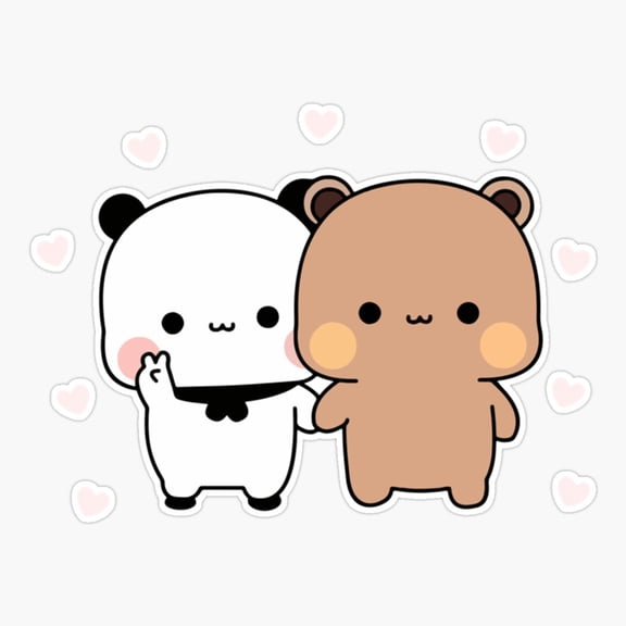Cute Panda Bear Premium Vinyl Decal Sticker