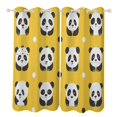 thumbnail image 1 of Cute Panda Blackout Curtains for Bedroom Curtains Insulated Room Darkening Window Drapes for Living Room, 1 of 7