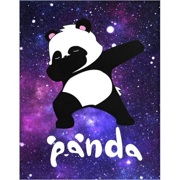 Cute Panda Blanket Soft Warm Lightweight Flannel Throw Blankets for Girls Boys Adults Bedding Gifts 60"X50"