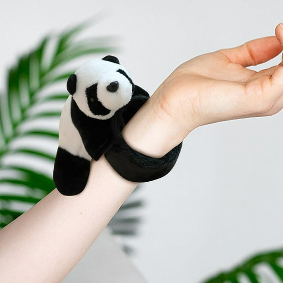 Cute Panda Bracelet Ring Cartoon Animal Wristband Fashionable Hand Band Jewelry for Girls Women Kids