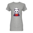 thumbnail image 1 of Cute Panda Chef Shaped T-Shirt Women -Image by Shutterstock, Female x-Large, 1 of 2