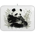 thumbnail image 1 of Cute Panda Dish Drying Mat, Absorbent Microfiber Pad Protector For Kitchen Counter Top Mat Dish Drainboard 16x18in, 1 of 7
