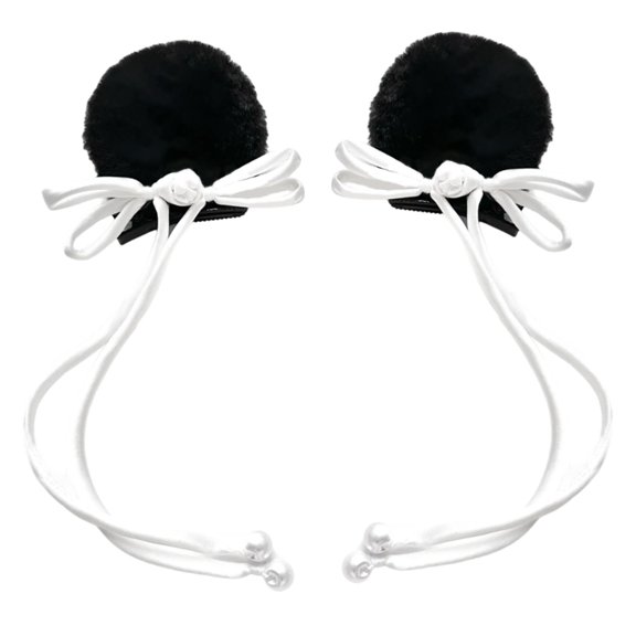 Cute Panda Ear Clip Hair Accessories for Kids Teens and Adults Hair Decors