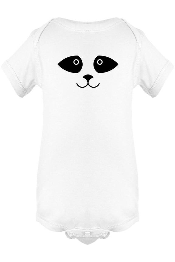 Cute Panda Face Graphic Bodysuit Infant -Image by Shutterstock, 6 Months