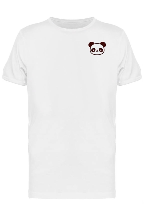 Cute Panda Face T-Shirt Men -Image by Shutterstock, Male Large