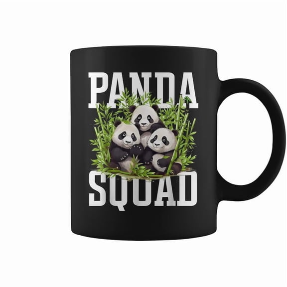 Cute Panda Family Graphic Panda Squad Coffee Mugs