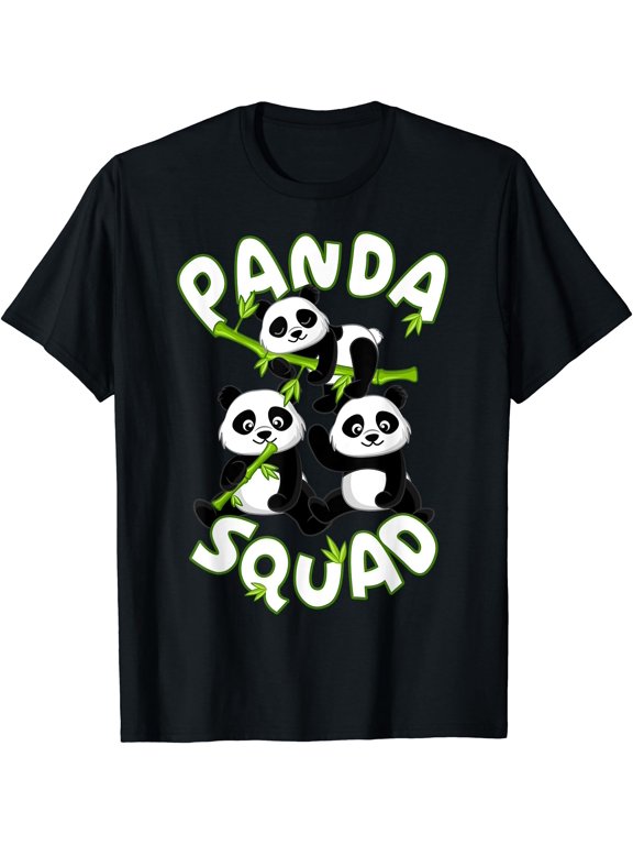 Cute Panda Family Panda Squad T-Shirt