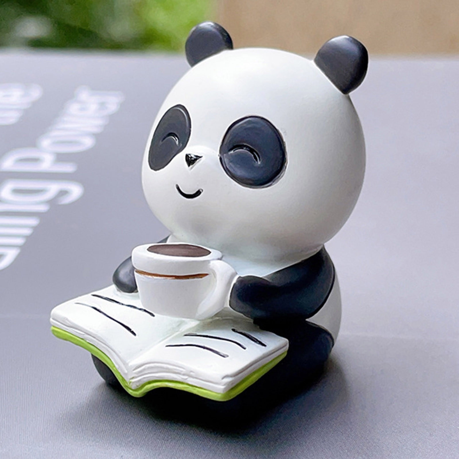 Cute Panda Figurines Panda Figurines For Car Panda Christmas Ornament
