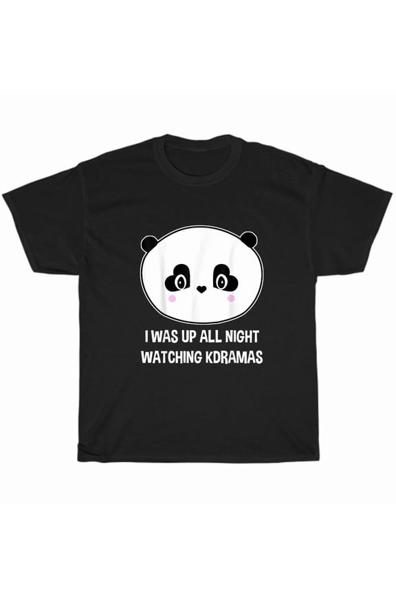 Cute Panda Funny Korean K-Drama K-Pop T-Shirt Teen Gift Idea Cotton Tee S-5XL, up to size 5XL