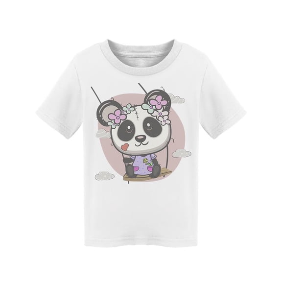 Cute Panda Girl Swinging T-Shirt Toddler -Image by Shutterstock,  5 Toddler