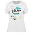 thumbnail image 1 of Cute Panda Good Night Phrase T-Shirt Women -Image by Shutterstock, Female 3X-Large, 1 of 2