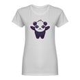 thumbnail image 1 of Cute Panda Graphic Shaped T-Shirt Women -Image by Shutterstock, Female Small, 1 of 2