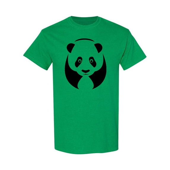 Cute Panda Head Graphic T-Shirt Men -Image by Shutterstock, Male Small