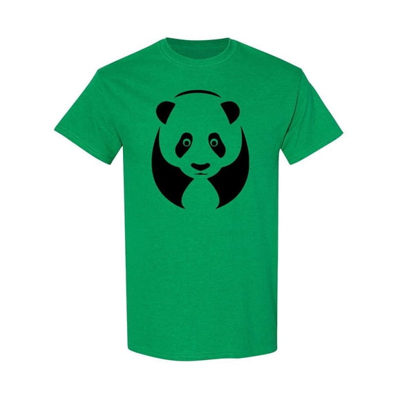 Cute Panda Head Graphic T-Shirt Men -Image by Shutterstock, Male XX-Large
