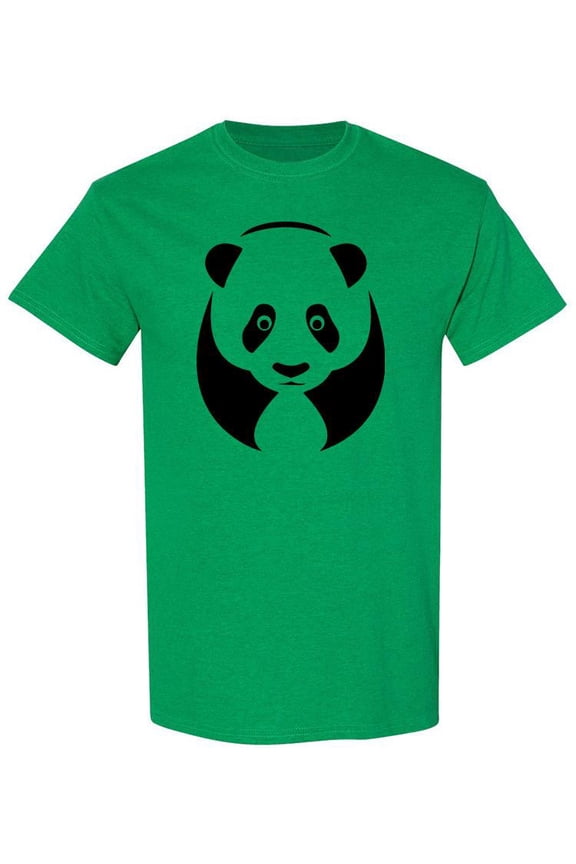 Cute Panda Head Graphic T-Shirt Men -Image by Shutterstock, Male XX-Large