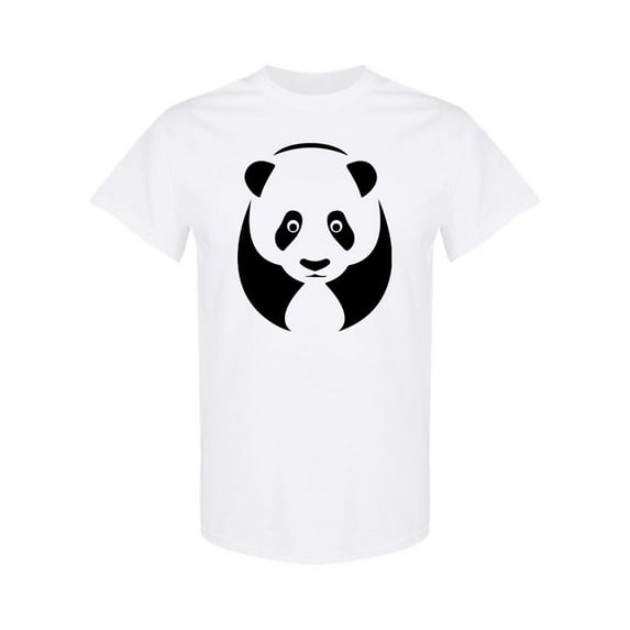 Cute Panda Head Graphic T-Shirt Men -Image by Shutterstock, Male x-Large