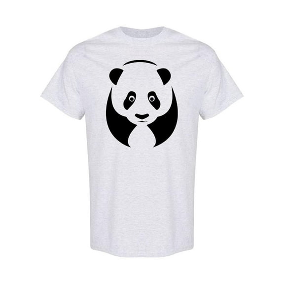 Cute Panda Head Graphic T-Shirt Men -Image by Shutterstock, Male x-Large