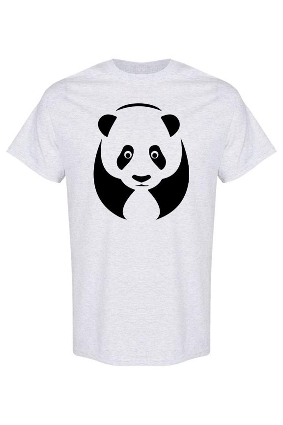 Cute Panda Head Graphic T-Shirt Men -Image by Shutterstock, Male x-Large
