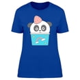 thumbnail image 1 of Cute Panda In A Cup Of Ice Cream T-Shirt Women -Image by Shutterstock, Female Medium, 1 of 2