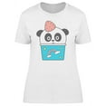 thumbnail image 1 of Cute Panda In A Cup Of Ice Cream T-Shirt Women -Image by Shutterstock, Female Medium, 1 of 2
