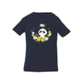 thumbnail image 1 of Cute Panda In Floral Wreath T-Shirt Infant -Image by Shutterstock,  12 Months, 1 of 4