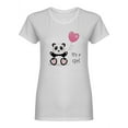 thumbnail image 1 of Cute Panda It's A Girl Shaped T-Shirt Women -Image by Shutterstock, Female x-Large, 1 of 2