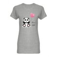 thumbnail image 1 of Cute Panda It's A Girl Shaped Tee Women's -Image by Shutterstock, 1 of 2