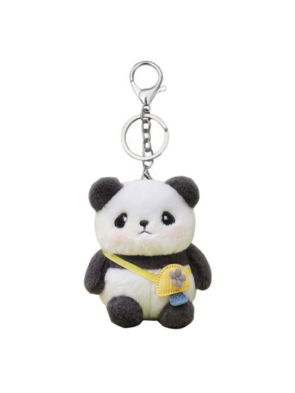 Cute Panda Keychain Panda Keyring Panda Key Holder Plush Keychain For Backpack Bag Keychain Stuffed Keychain Bag Pendant