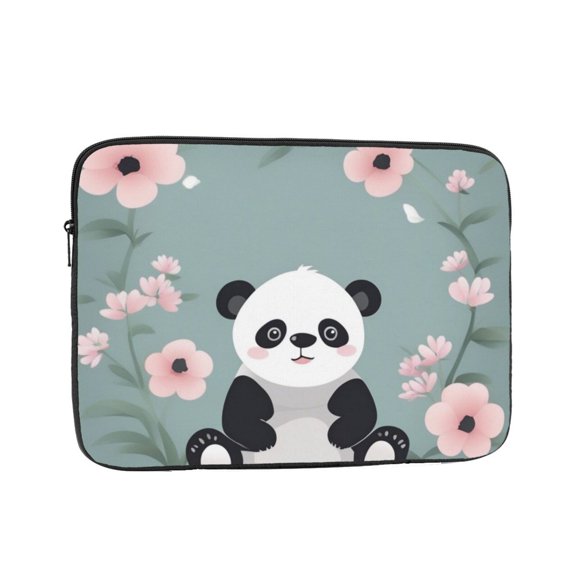 Cute Panda Laptop Sleeve Bag Compatible With MacBook Air / Pro iPad MateBook Tablet Surface HP Lenovo Dell ASUS Acer Laptop Computer Protective Size: 17 inch