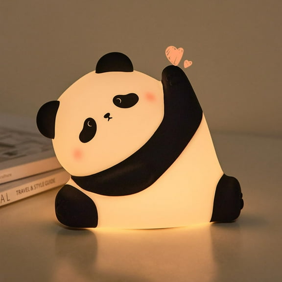 Cute Panda Night Light for Kids, Touch Control&30' Timer Auto Off, Rechargeable, 3 Modes,Cute Kungfu Panda Light,Breastfeeding Toddler Nursery Nightlight Decor,Cool Gifts for Kids