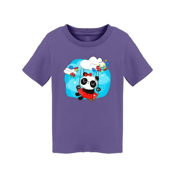 Cute Panda On A Swing T-Shirt Toddler -Image by Shutterstock, 2 Toddler