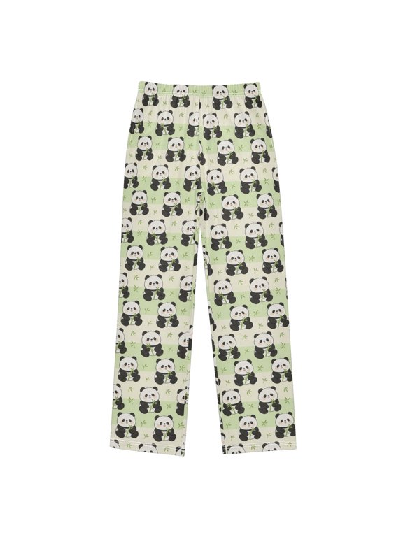 Cute Panda Pajama Pants Soft and Lightweight Elastic Waistband Pajama Pants