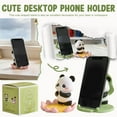 thumbnail image 1 of Cute Panda Phone Holder Resin Figurine Desk Ornament Phone Stand Panda Desk Phone Stand for All Smartphones Tablets Stand Creative Gift, 3.6" A, 1 of 5