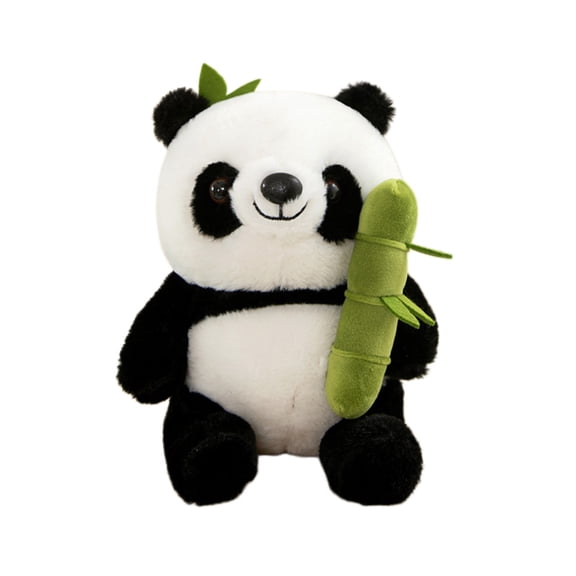 Cute Panda Plush Toy, Soft Stuffed Bamboo Style Doll