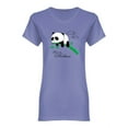 thumbnail image 1 of Cute Panda Relaxing Shaped T-Shirt Women -Image by Shutterstock, Female Medium, 1 of 2