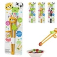 thumbnail image 1 of Cute Panda Reusable Chopsticks Helper | Adjustable Silicone Chopsticks Training Tools for Kids Adults Beginners, Easy Learning Tableware Kitchen Utensils, 1 of 9