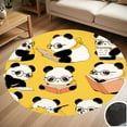 thumbnail image 1 of Cute Panda Round Carpet Living Room Bedroom Home Decoration Coffee Table Mat Lounge Rug Chair Mats, 1 of 5