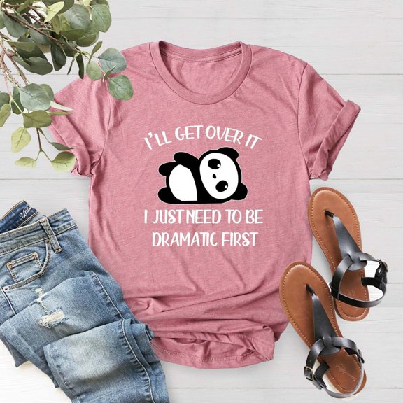 Cute Panda Shirt, Panda Lover Gift,I'll Get Over It I Just Need To Be Dramatic First, Panda Shirt, Cute Panda Bear Family,Mom All Size S-5Xl