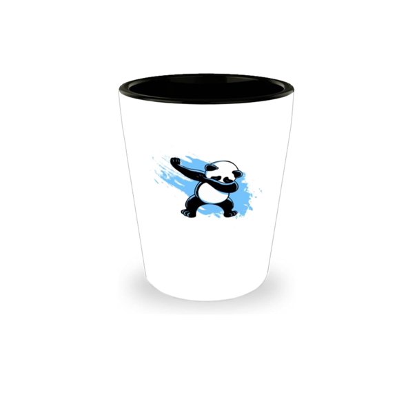 Cute Panda Shot Glass - 1.5oz White Ceramic Cup for Wildlife Lovers & Parties