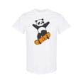thumbnail image 1 of Cute Panda Skateboard T-Shirt Men -Image by Shutterstock, Male Small, 1 of 2