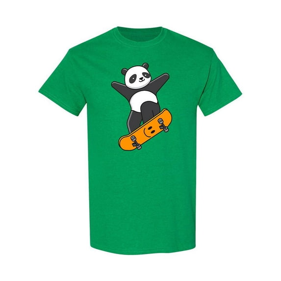 Cute Panda Skateboard Tee Men's -Image by Shutterstock