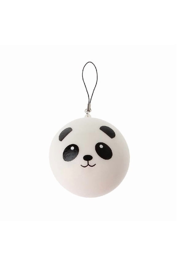 Cute Panda Squishy Steamed Bun Bag Phone Pendant Lanyard Keychain Kid Toy Gift