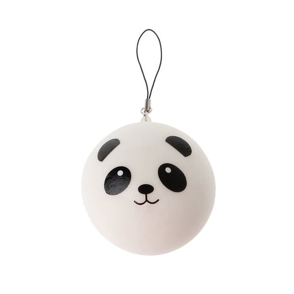 Cute Panda Squishy Steamed Bun Bag Phone Pendant Lanyard Keychain Kid Toy Gift
