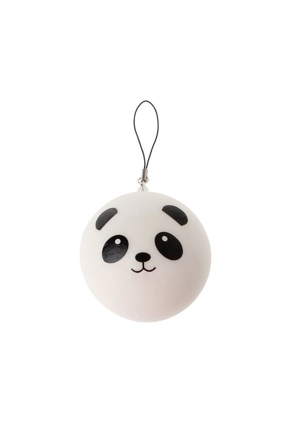 Cute Panda Squishy Steamed Bun Bag Phone Pendant Lanyard Keychain Kid Toy Gift