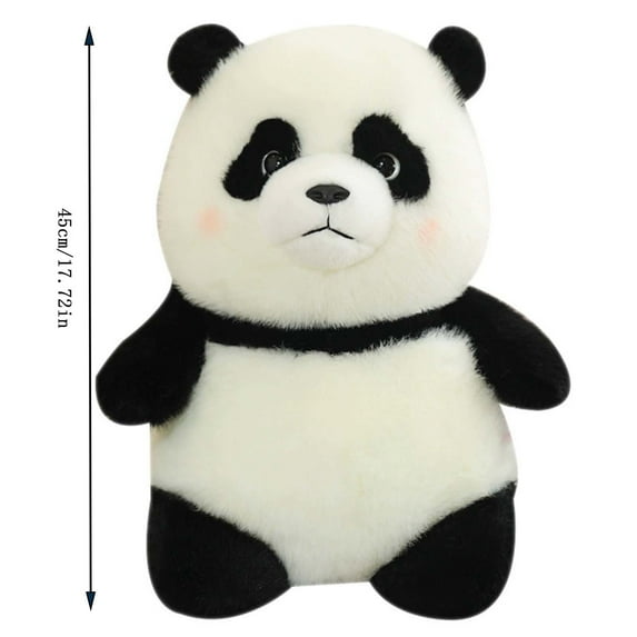 Cute Panda Stuffed Doll, 22/35/45cm Simulation Panda Plush Doll Decoration, Soft Panda Plush Toy, Comfortable Handmade Giant Panda Plush Animals Doll Pillow for Sofa Couch Home Office