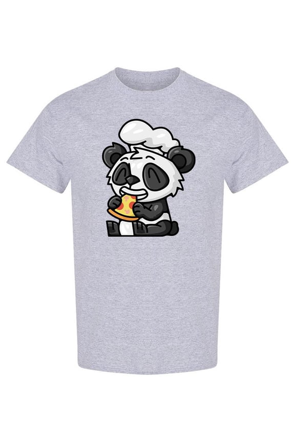 Cute Panda Wearing Chef Hat T-Shirt Men -Image by Shutterstock, Male Large