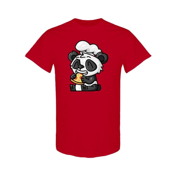 Cute Panda Wearing Chef Hat T-Shirt Men -Image by Shutterstock, Male Small