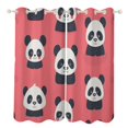 thumbnail image 1 of Cute Panda Window Curtain Panels Grommet Blackout Curtains Blackout Curtains for Living Room, 1 of 7