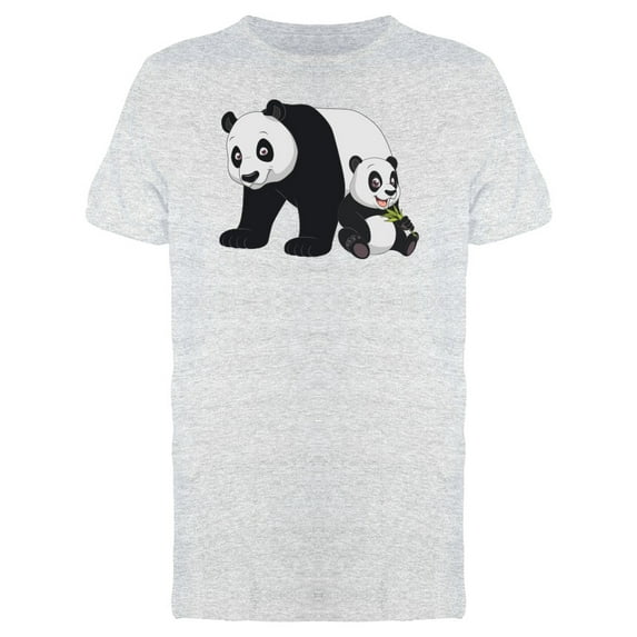 Cute Panda With Her Cub T-Shirt Men -Image by Shutterstock, Male Medium