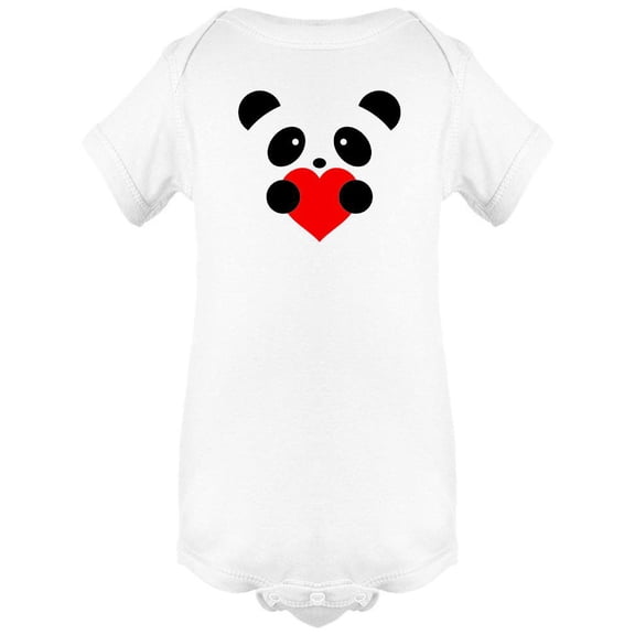 Cute Panda With Love Bodysuit Infant -Image by Shutterstock, 24 Months